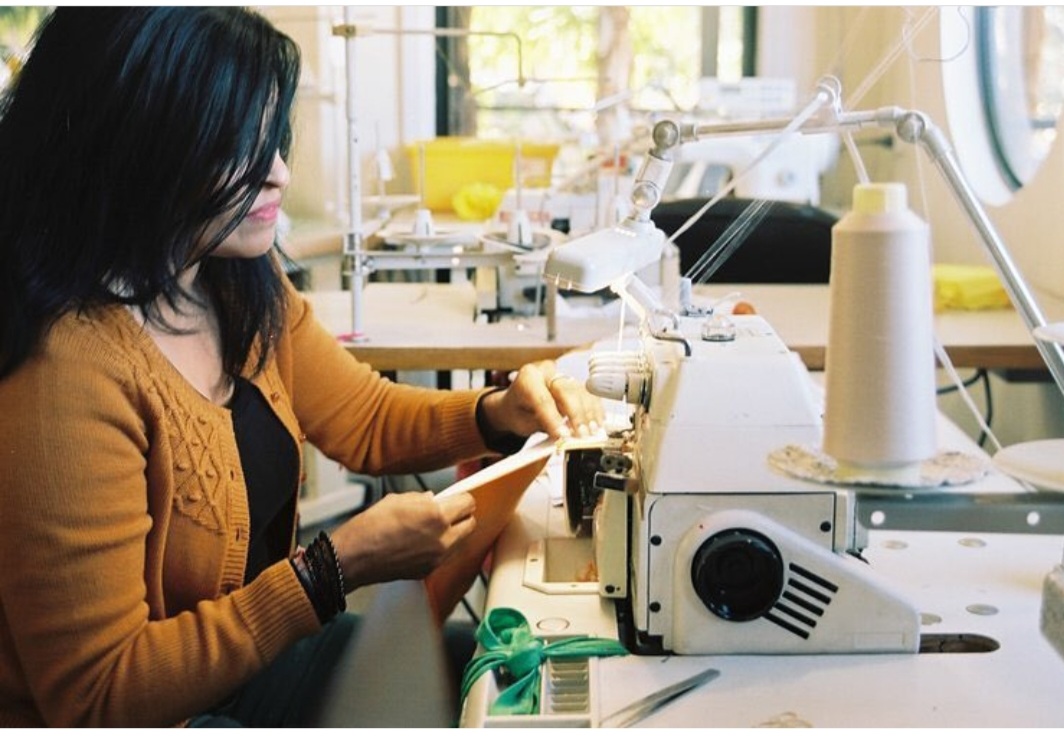 girl in the manufacturing process